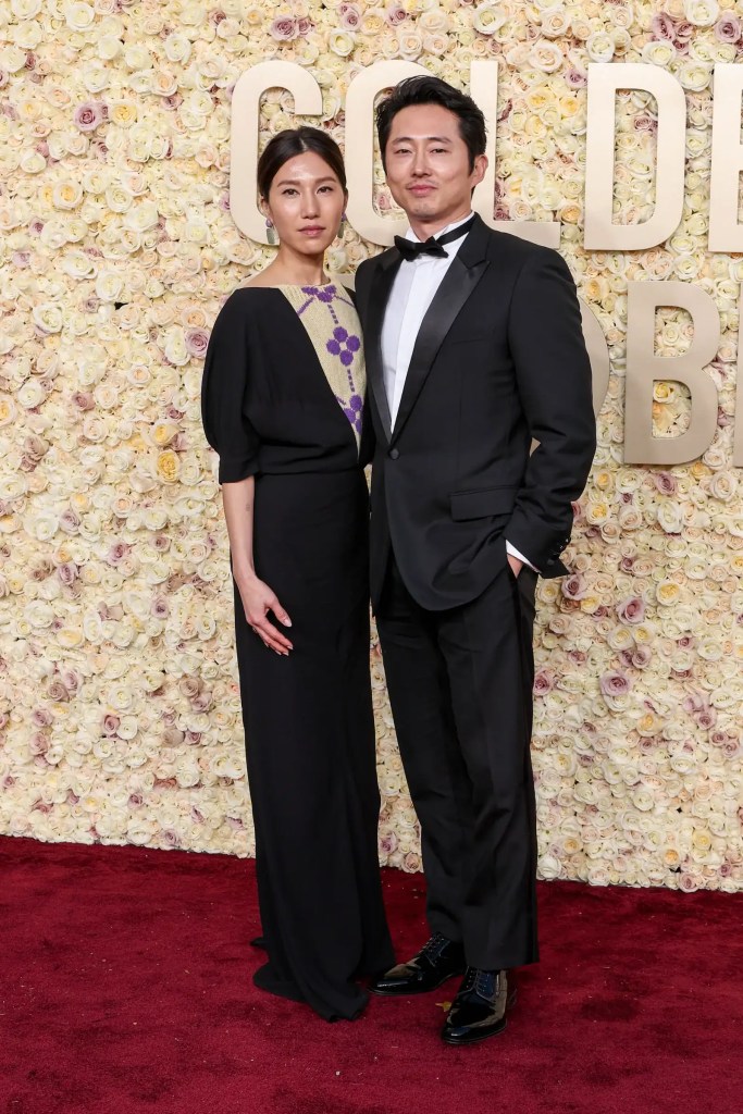 GOLDEN GLOBES 2024 WINNERS: NETFLIX TAKES HOME 5 AWARDS 3 Joana Pak and Steven Yeun in Dior at the 81st Golden Globe Awards held at the Beverly Hilton Hotel on January 7, 2024 in Beverly Hills, California