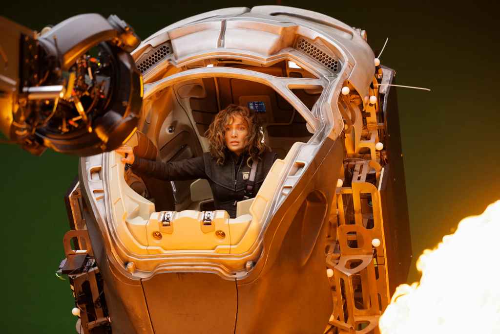 EVERYTHING COMING TO NETFLIX IN MAY 2024 5 Atlas. Jennifer Lopez as Atlas Shepherd on the set of Atlas. Cr. Ana Carballosa/Netflix ©2024.