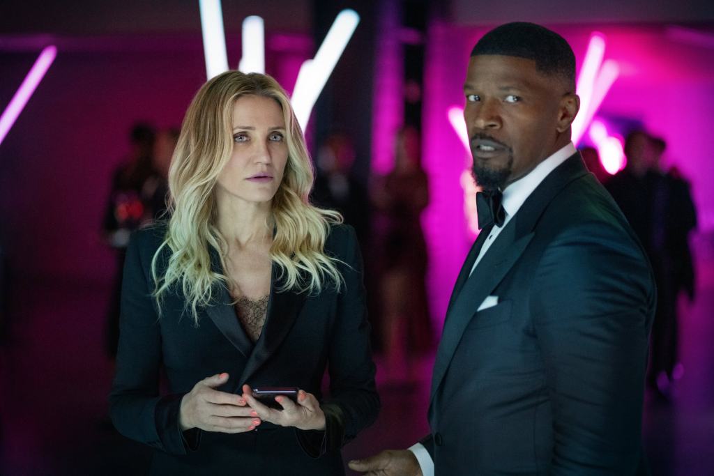 Jamie Foxx & Cameron Diaz Star In'Back In Action' 4 Back In Action. (L to R) Cameron Diaz as Emily and Jamie Foxx as Matt in Back In Action. Cr. John Wilson/Netflix © 2024.