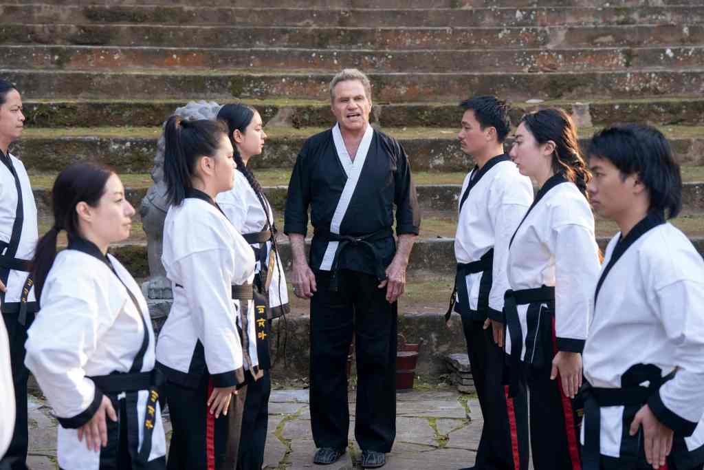 Netflix's 'Cobra Kai' S6 Part 2 Date Annoucement 2 Cobra Kai. Martin Kove as John Kreese in Cobra Kai. Cr. Curtis Bonds Baker/Netflix © 2024