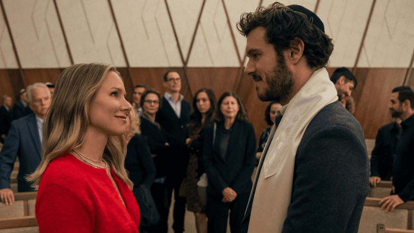 Nobody Wants This. (L to R) Kristen Bell as Joanne, Adam Brody as Noah in episode 106 of Nobody Wants This. Cr. Adam Rose/Netflix © 2024