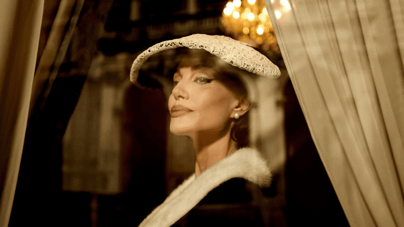 MARIA. Angelina Jolie as Maria Callas in Maria. Cr. Pablo Larraín/Netflix © 2024.