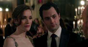 You. (L to R) Charlotte Ritchie as Kate Lockwood, Penn Badgley as Joe Goldberg in episode 501 of You. Cr. Courtesy of Netflix © 2025