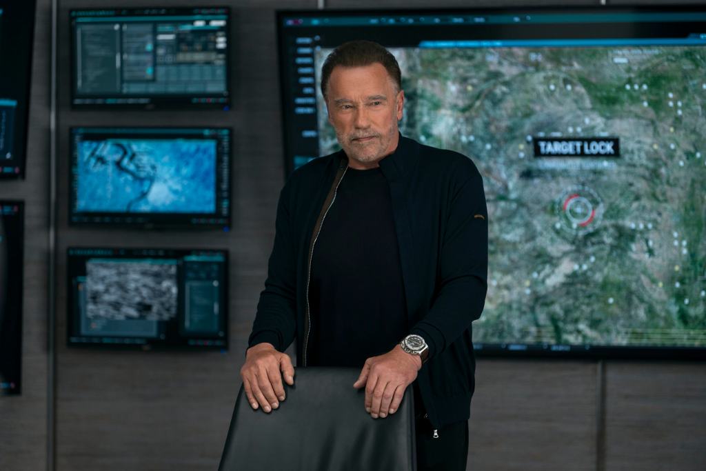 Fubar. Arnold Schwarzenegger as Luke Brunner in episode 206 of Fubar. Cr. Christos Kalohoridis/Netflix © 2025