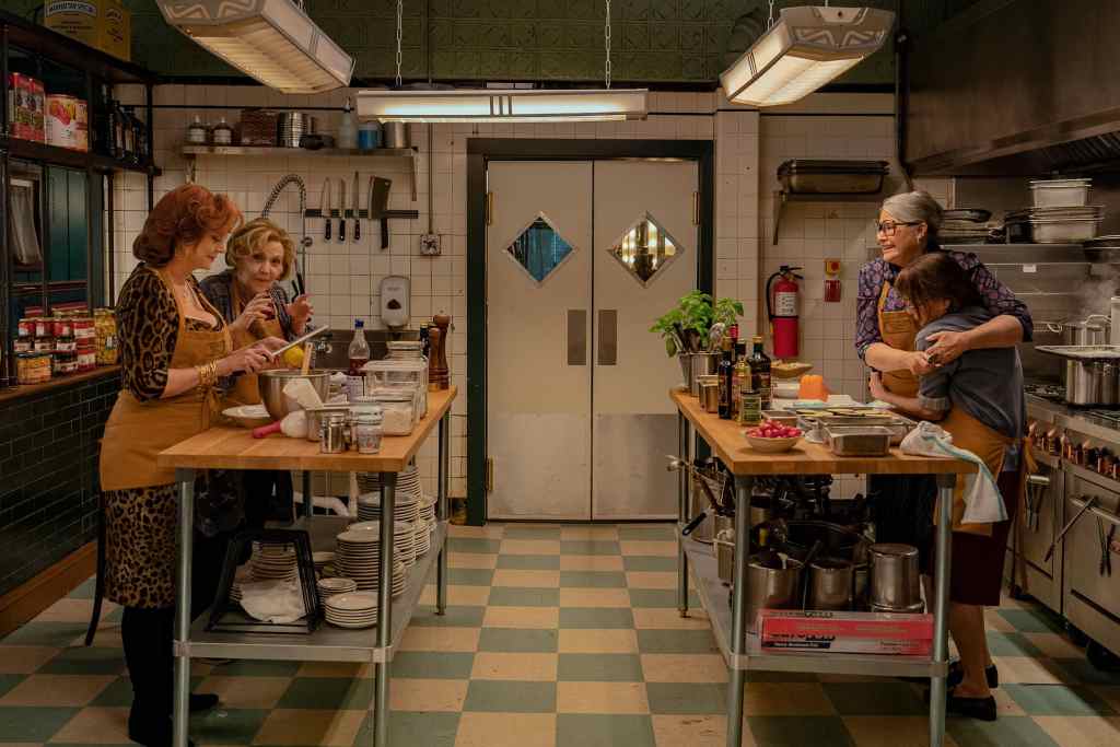 Nonnas: Vince Vaughn Leads Netflix’s Heartfelt Italian-American Tribute This May 6 Nonnas. (L-R) Susan Sarandon as Gia, Brenda Vaccaro as Antonella, Lorraine Bracco as Roberta and Talia Shire as Teresa in Nonnas. Cr. Jeong Park/Netflix © 2025.