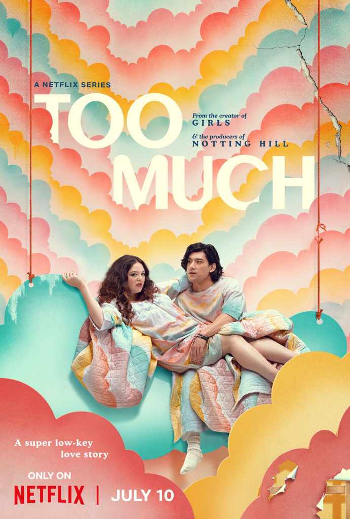 Lena Dunham’s Too Much Drops Trailer and Adds Star-Studded Guest Cast 12 en us tm s1 main main key art cloud vertical 27x40 rgb pre 1