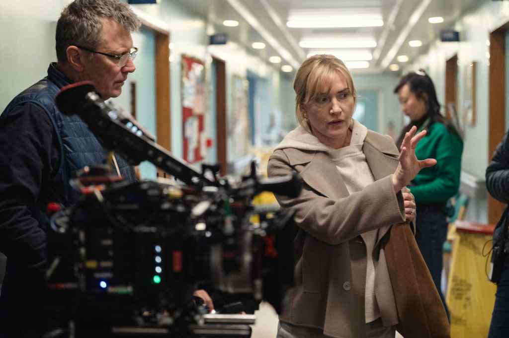 Goodbye June first look photo featuring Kate Winslet and Toni Collette in Netflix’s holiday drama