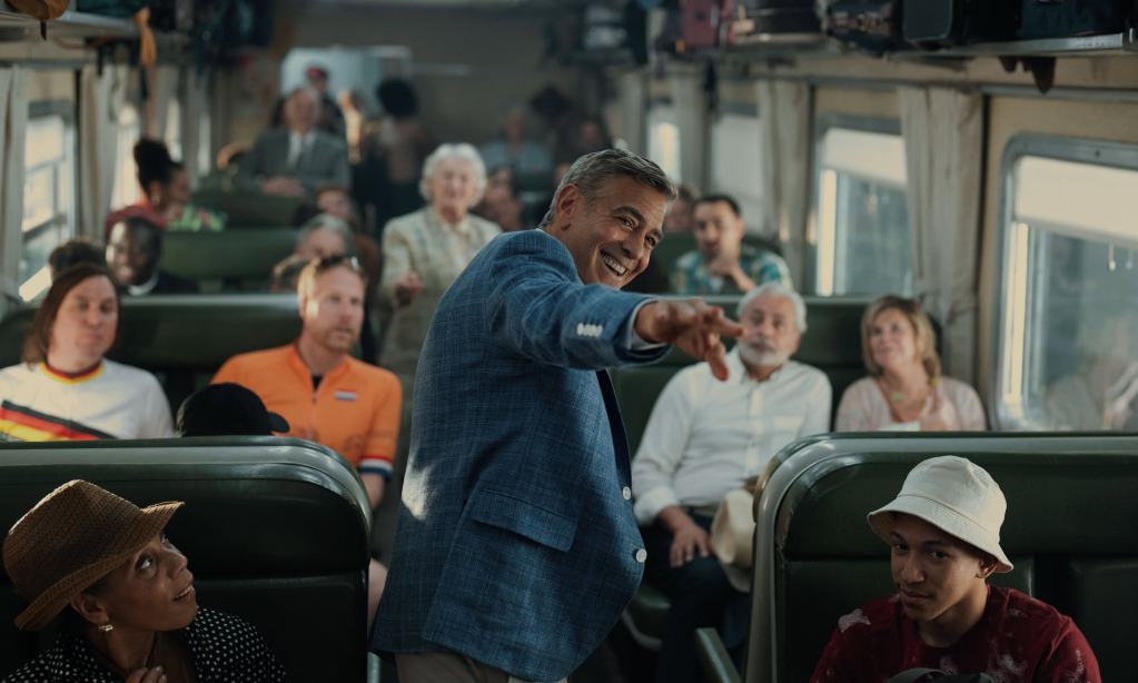 George Clooney and Adam Sandler Hit the Road in Jay Kelly, Noah Baumbach’s New Film 4 George Clooney and Adam Sandler in Jay Kelly (Netflix)
