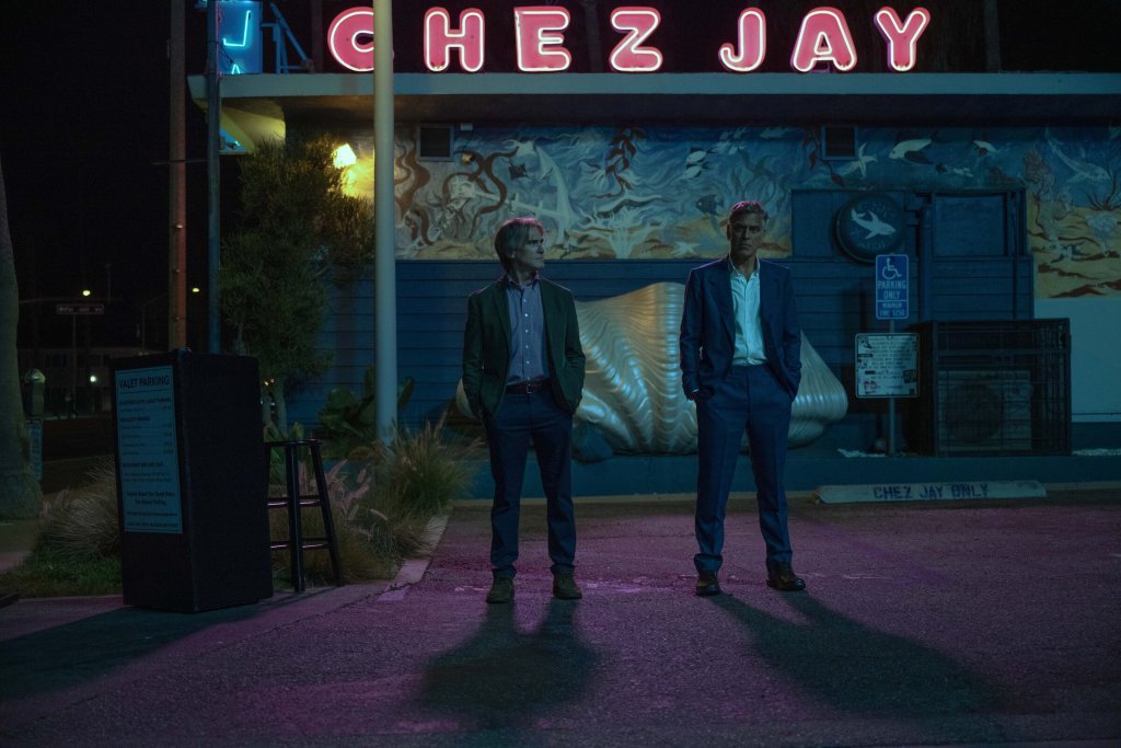 George Clooney and Adam Sandler Hit the Road in Jay Kelly, Noah Baumbach’s New Film 10 George Clooney and Adam Sandler in Jay Kelly (Netflix)