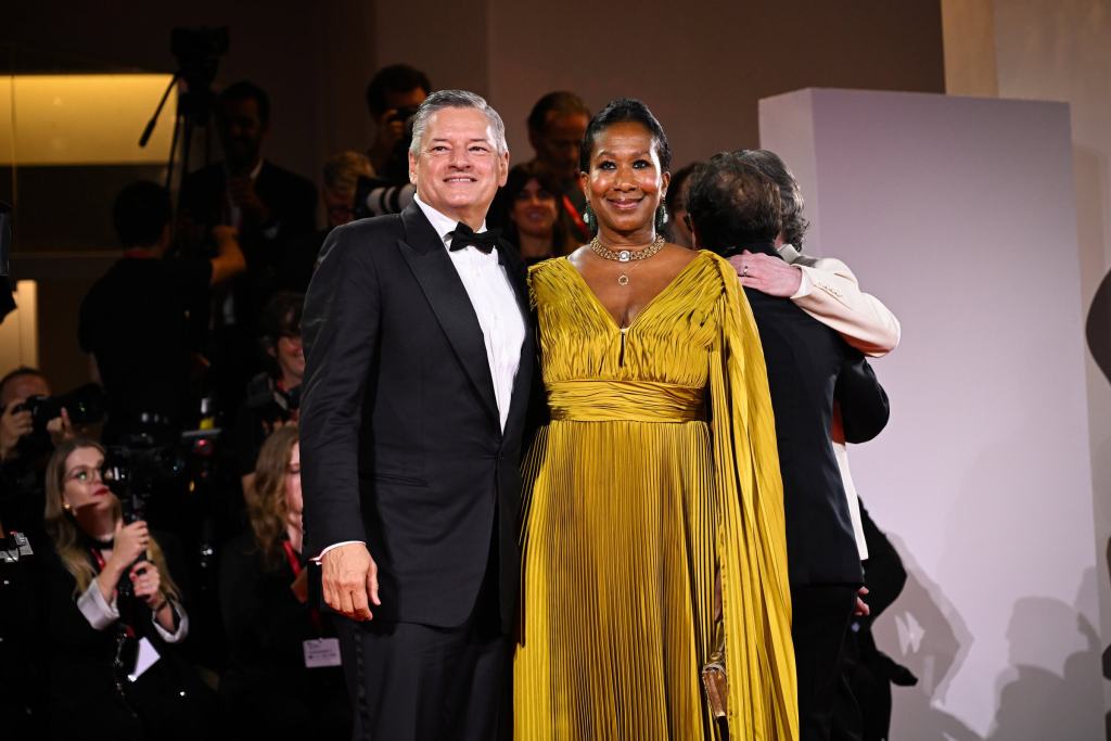 Jay Kelly Venice red carpet fashion