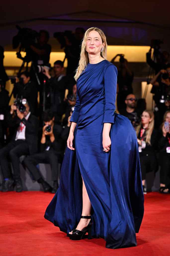 Jay Kelly Venice red carpet fashion