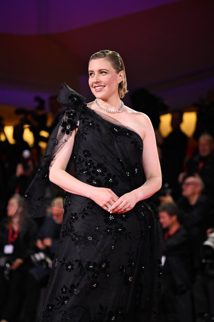 Jay Kelly Venice red carpet fashion