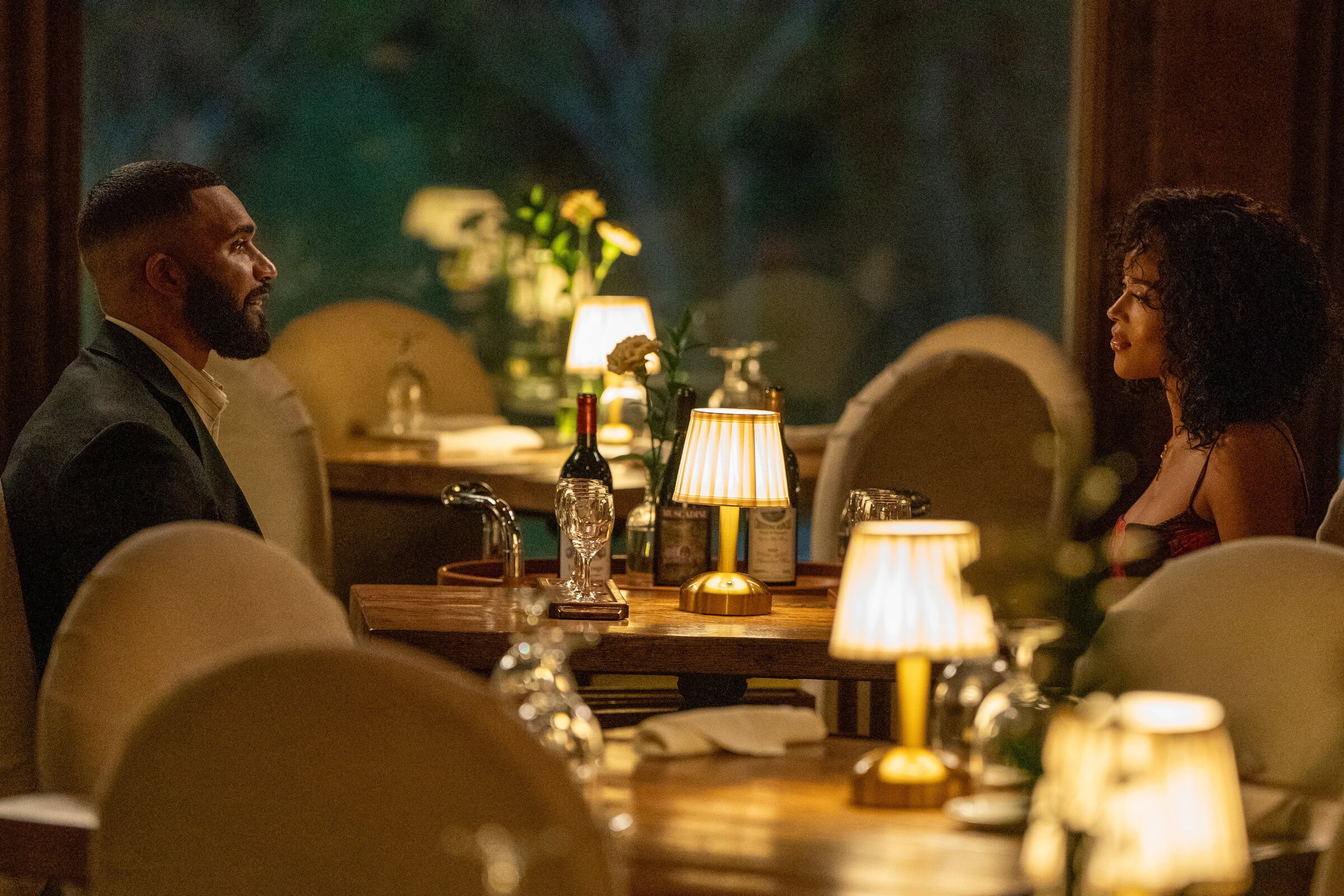 Ruth & Boaz. (L-R) Tyler Lepley as Boaz and Serayah McNeill as Ruth in Ruth & Boaz. Cr. Daniel McFadden/ Perry Well Films 2/Courtesy of Netflix