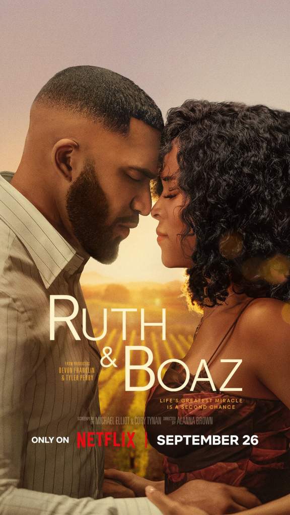 Watch the Ruth & Boaz Trailer: A Modern Love Story From Tyler Perry and DeVon Franklin 5 Ruth & Boaz. (L-R) Tyler Lepley as Boaz and Serayah McNeill as Ruth in Ruth & Boaz. Cr. Daniel McFadden/ Perry Well Films 2/Courtesy of Netflix