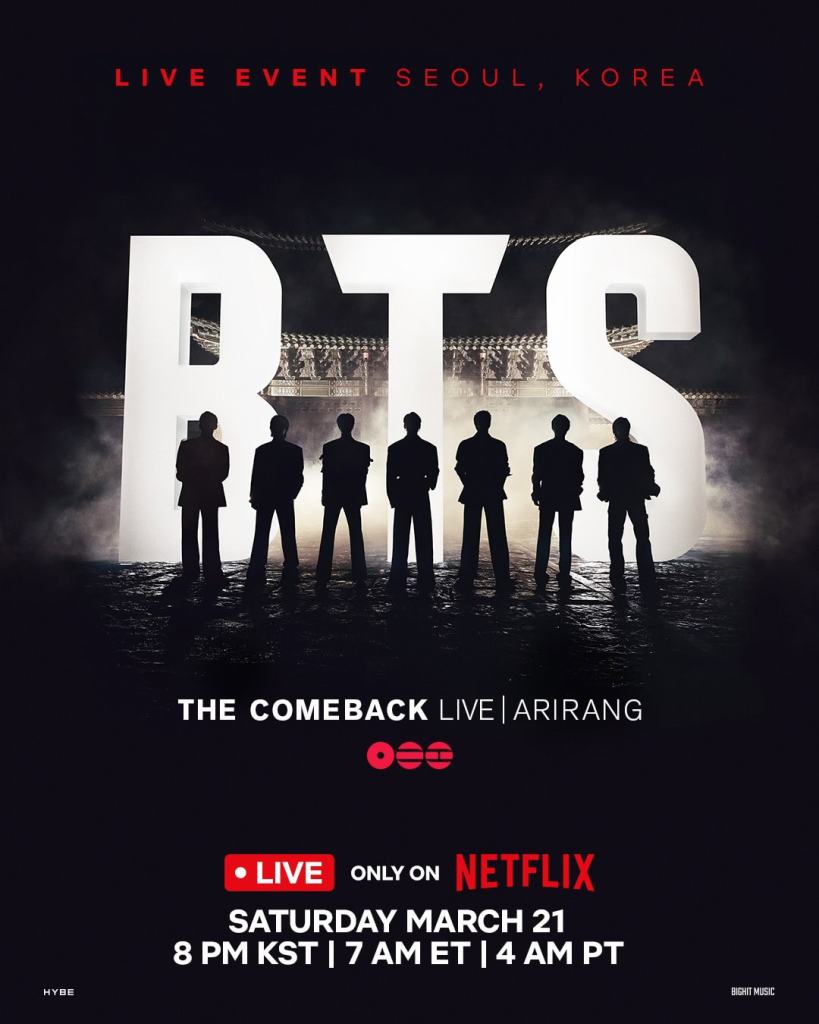 BTS The Comeback Live | ARIRANG: Netflix Reveals Trailer and Global Livestream Details 3 EN US BTS Live 4 x 5 v 1080px1350p rgb pre 2
